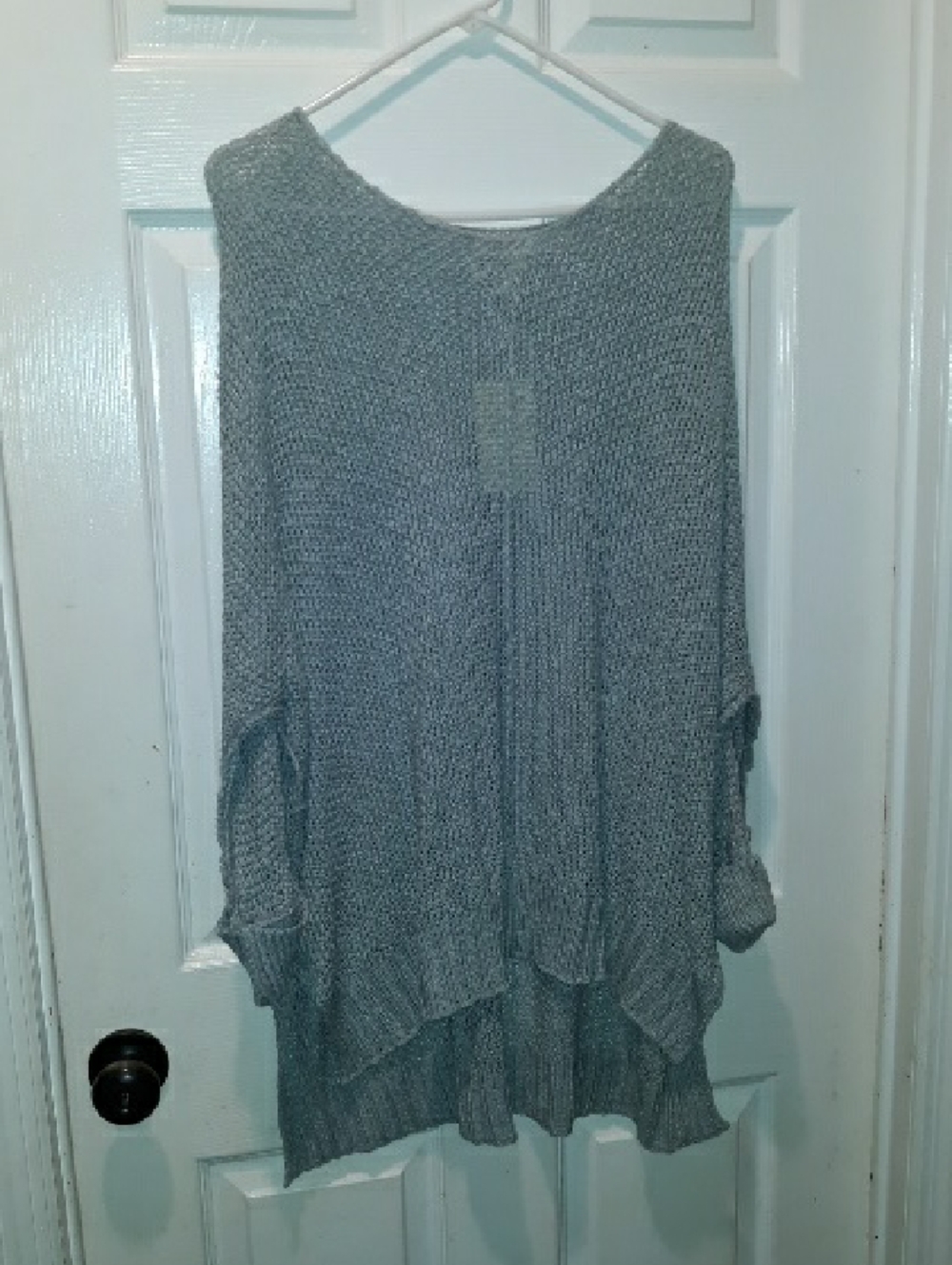Before You Oversized Loose Knit 3/4 Sleeve Sweater